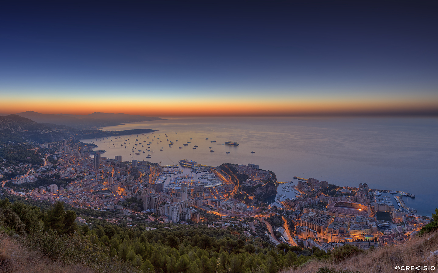 Monaco Yacht Show Sunrise 2012 by Crevisio