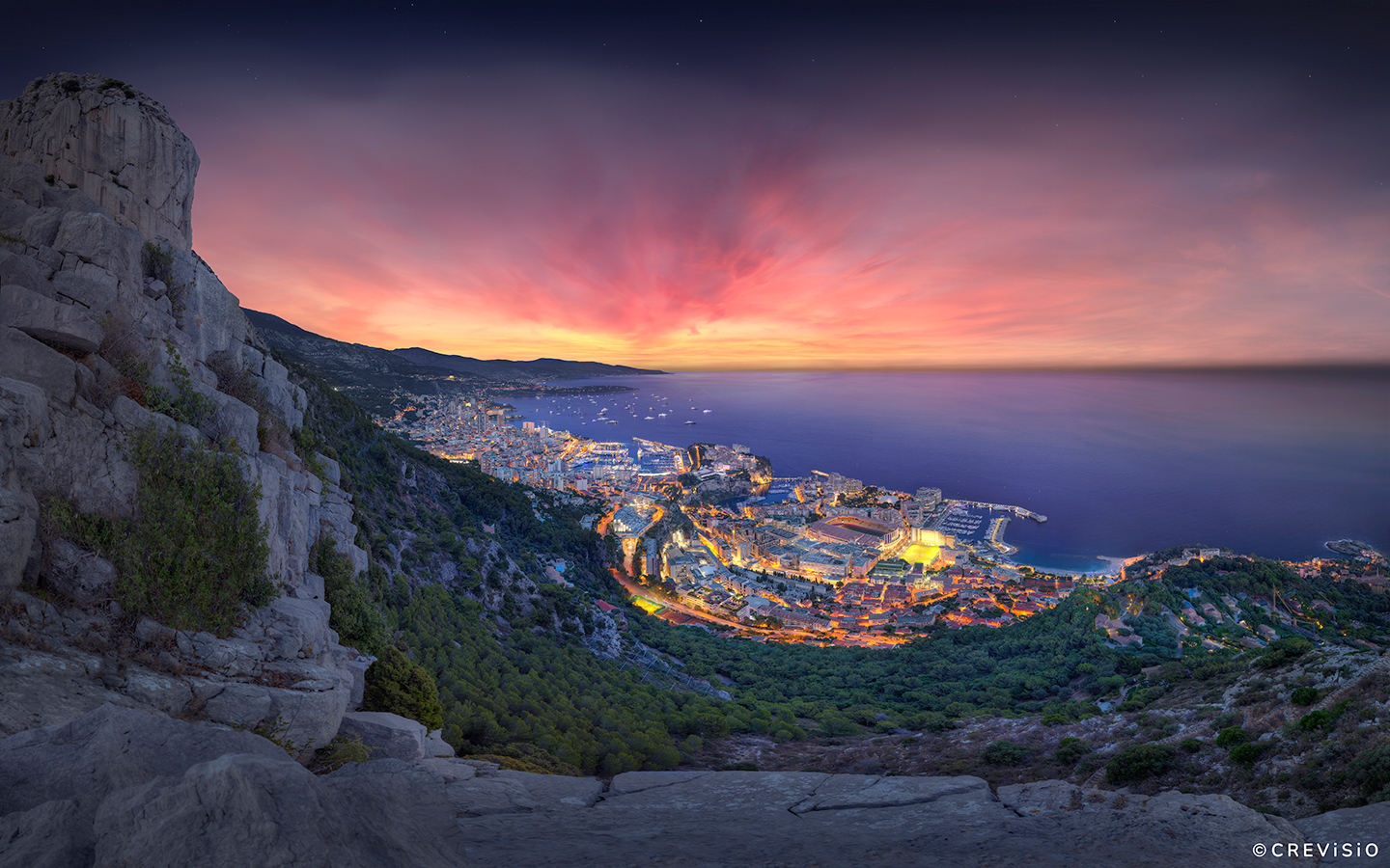 Monaco Yacht Show Sunrise 2021 by Crevisio