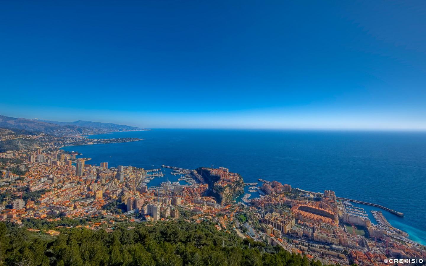 Monaco On A Clear Day by Crevisio